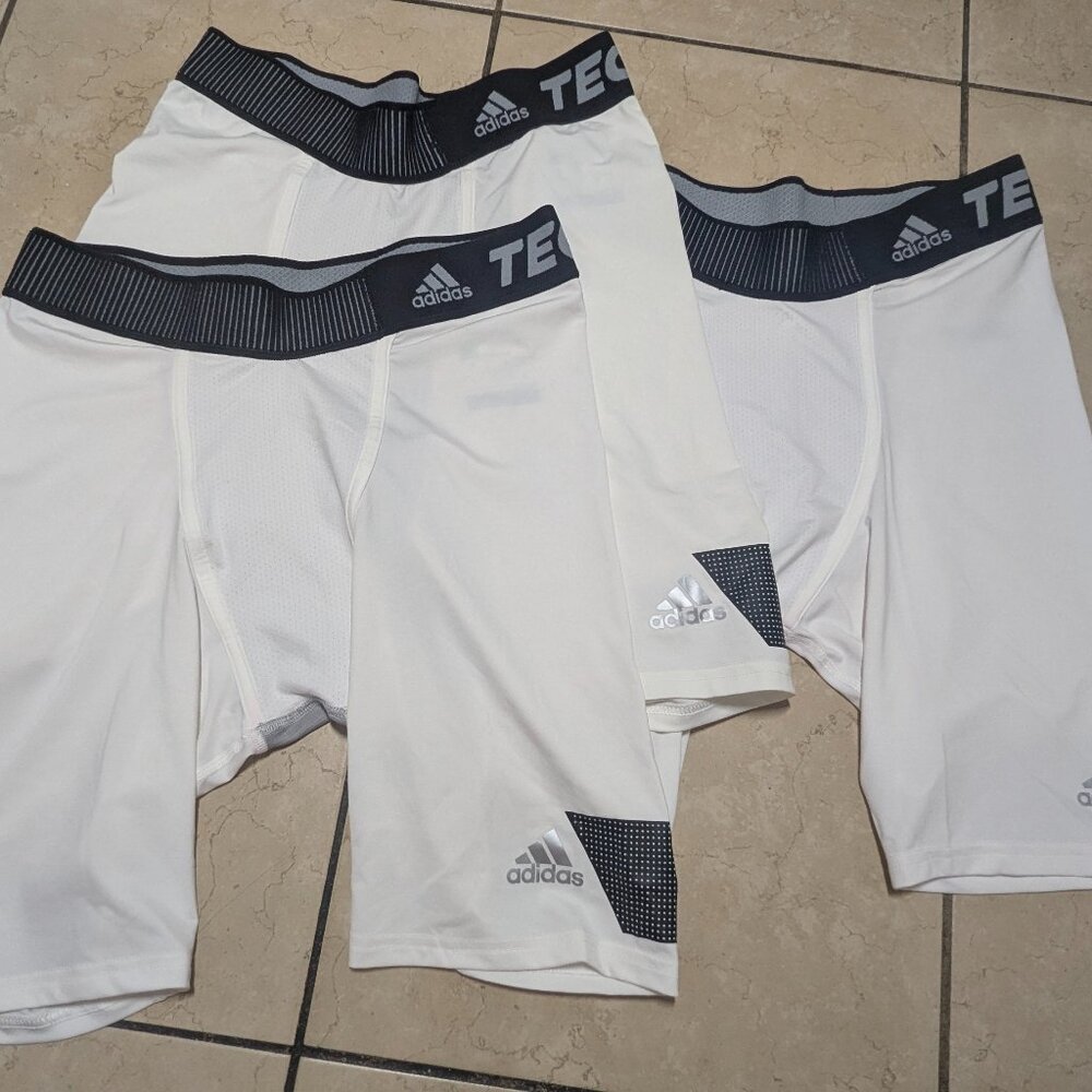 Adidas Techfit Climacool Compression Shorts NWOT Men's Large White